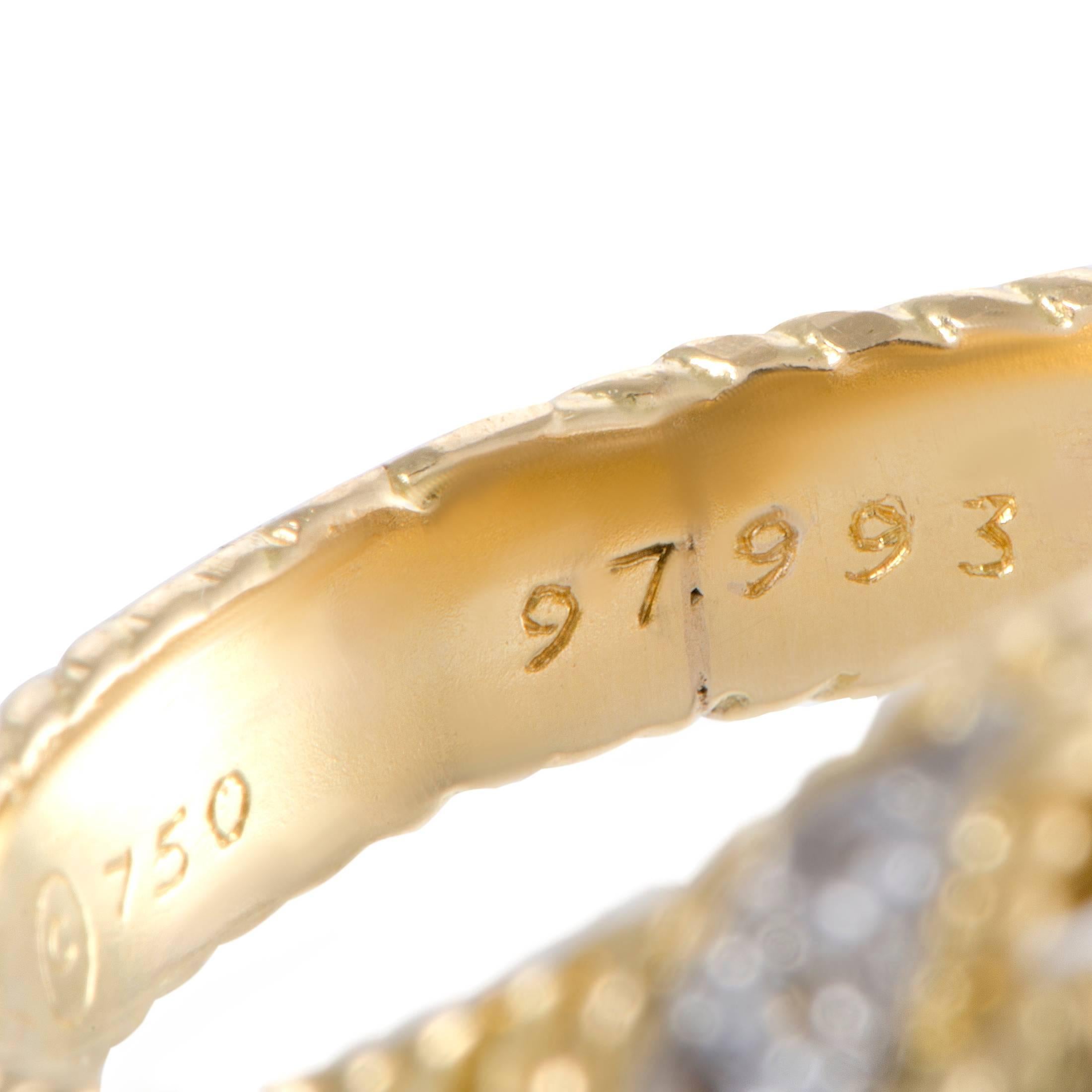 Women's Van Cleef & Arpels Vintage Diamond Gold Bombe Ring