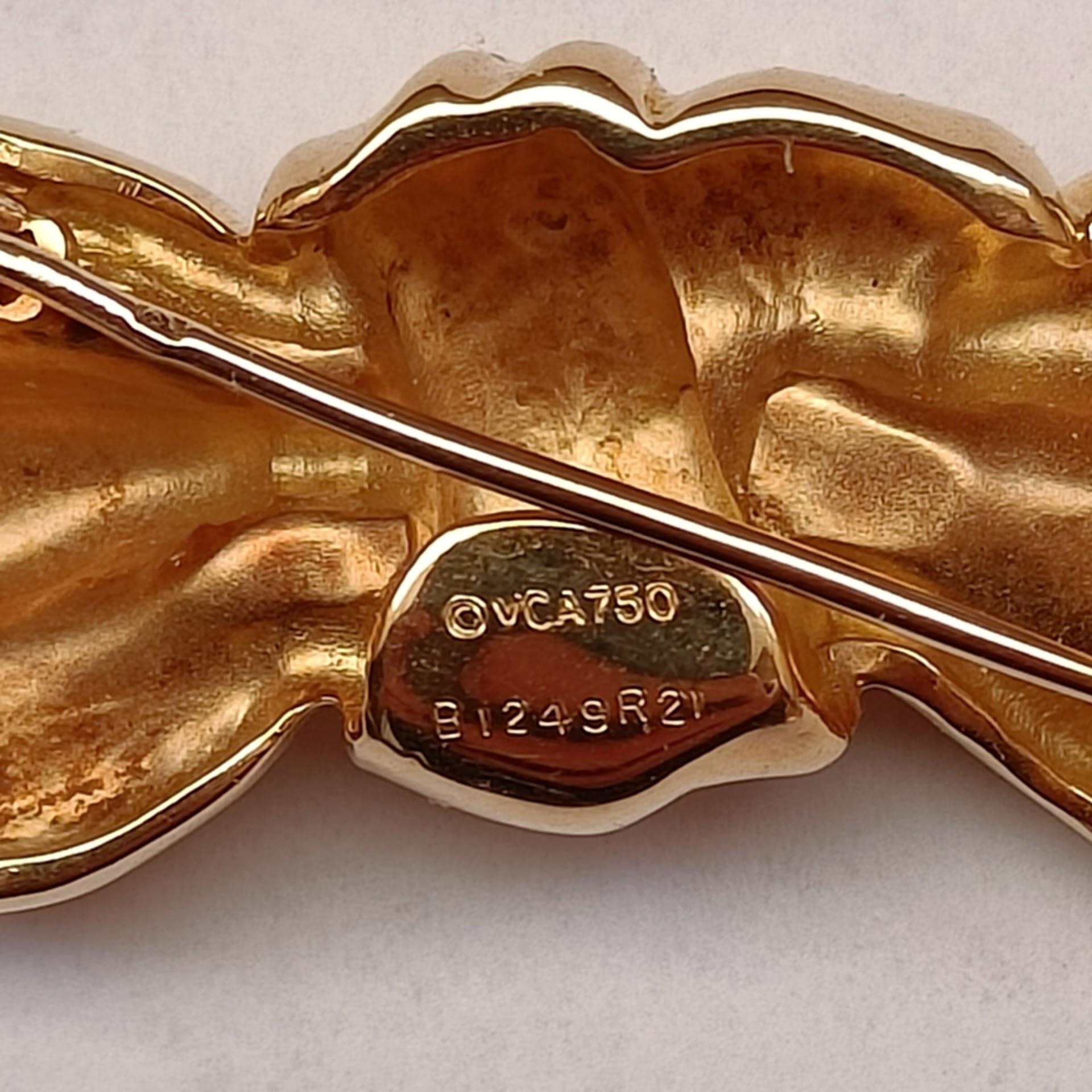Van Cleef & Arpels 18k Gold Schleife Clip-Brosche mit Schleife  im Angebot 1