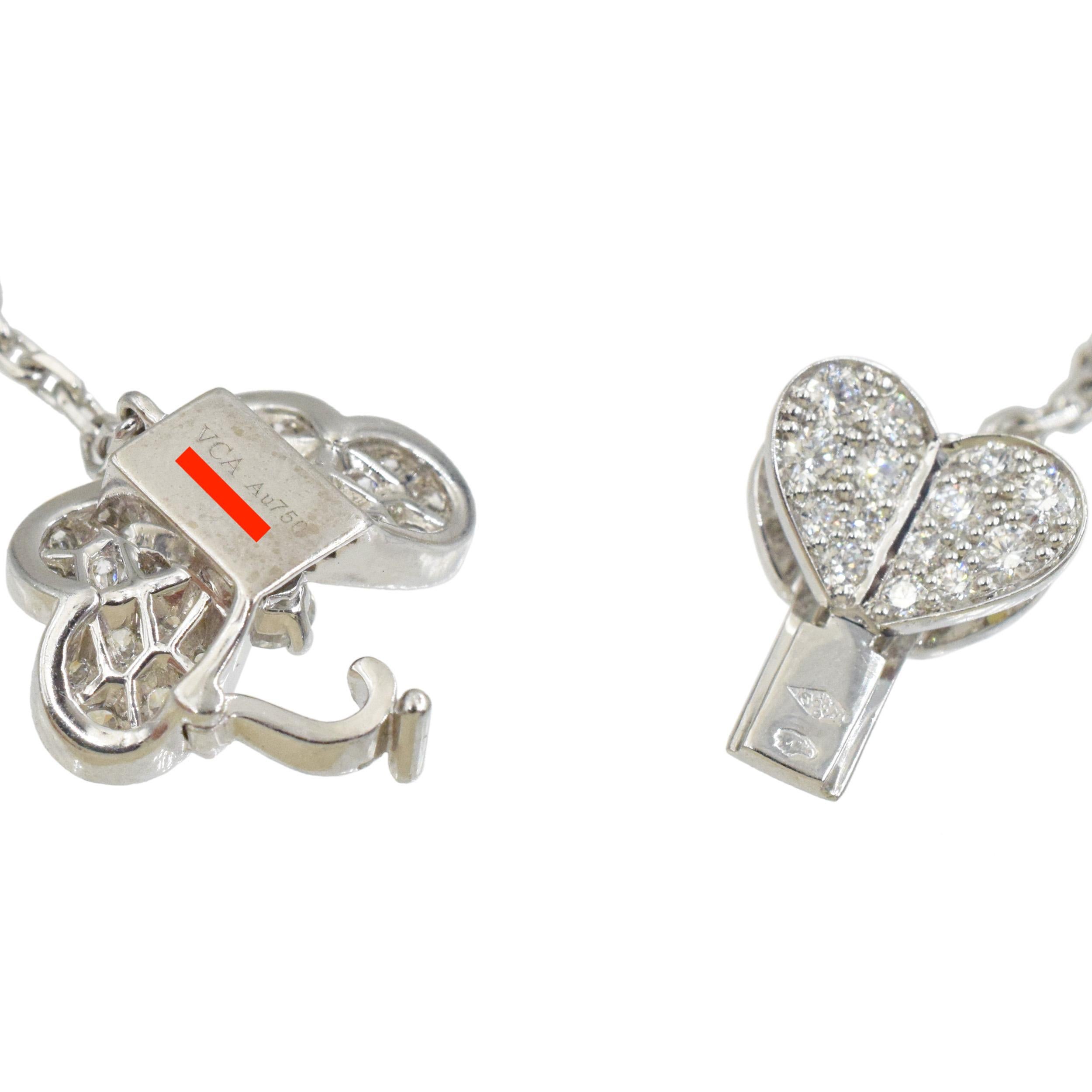 Van Cleef and Aprels Collar Frivole de Diamantes, Pulsera PendientesSet. en venta 4