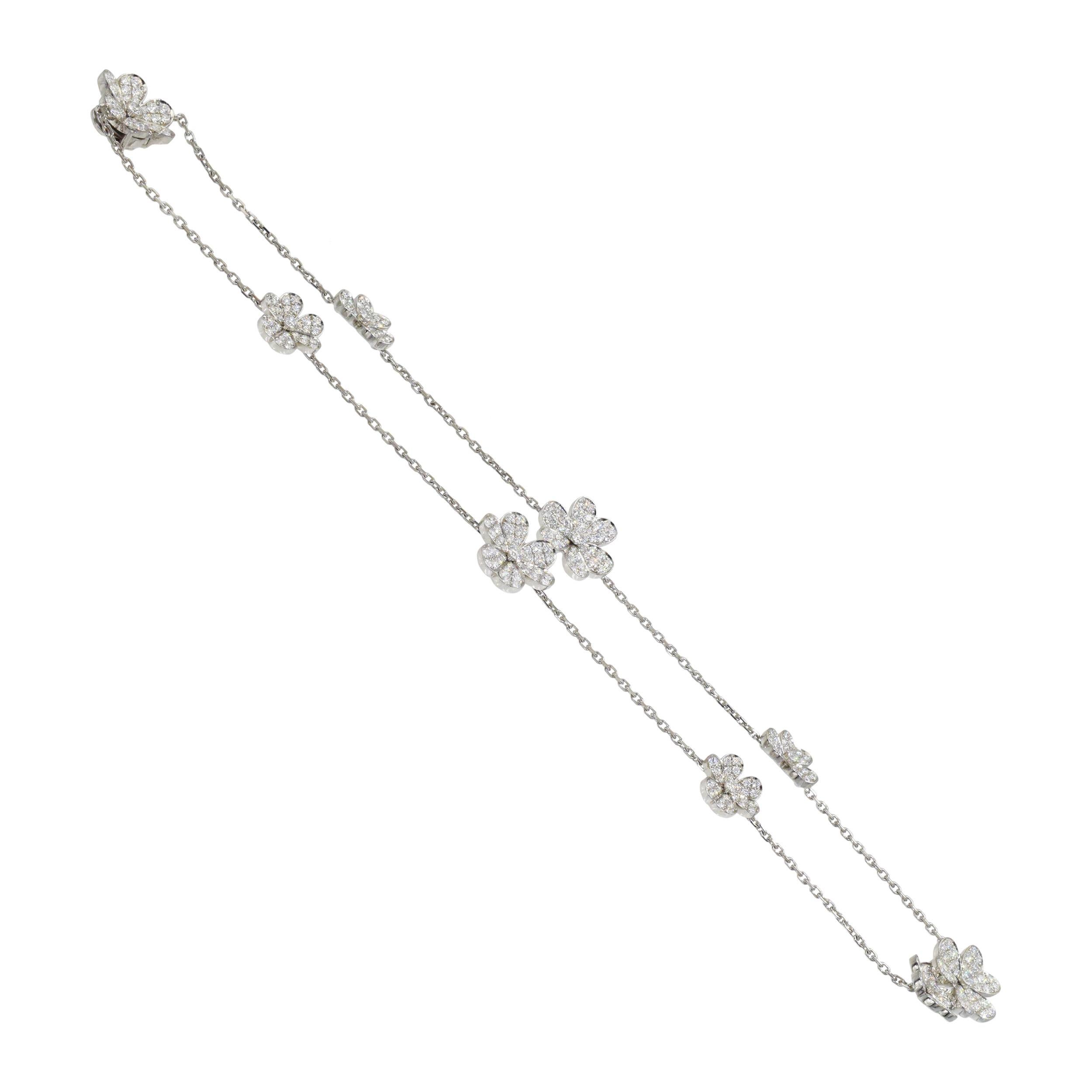 Van Cleef and Aprels Collar Frivole de Diamantes, Pulsera PendientesSet. en venta 5