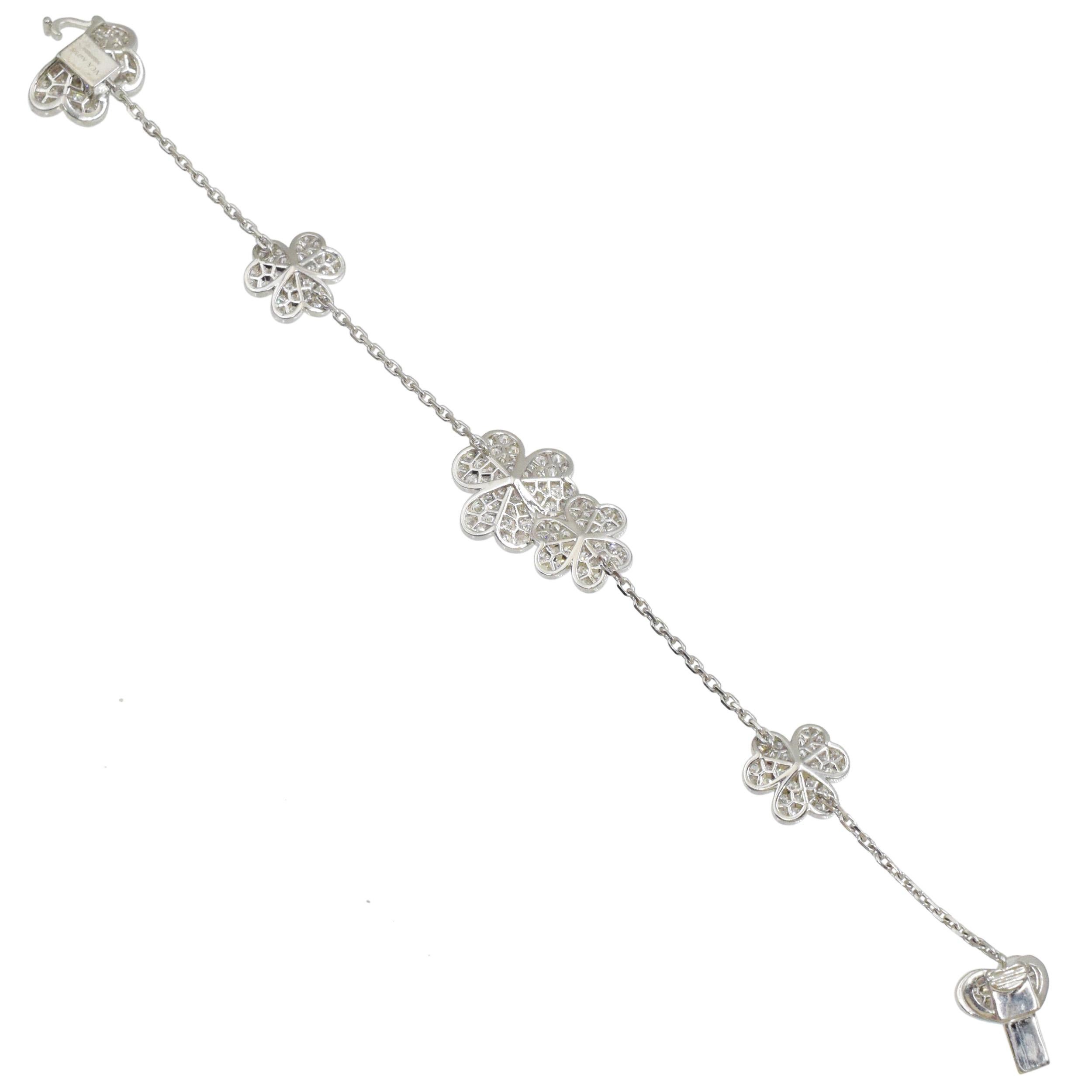 Van Cleef and Aprels Collar Frivole de Diamantes, Pulsera PendientesSet. en venta 6
