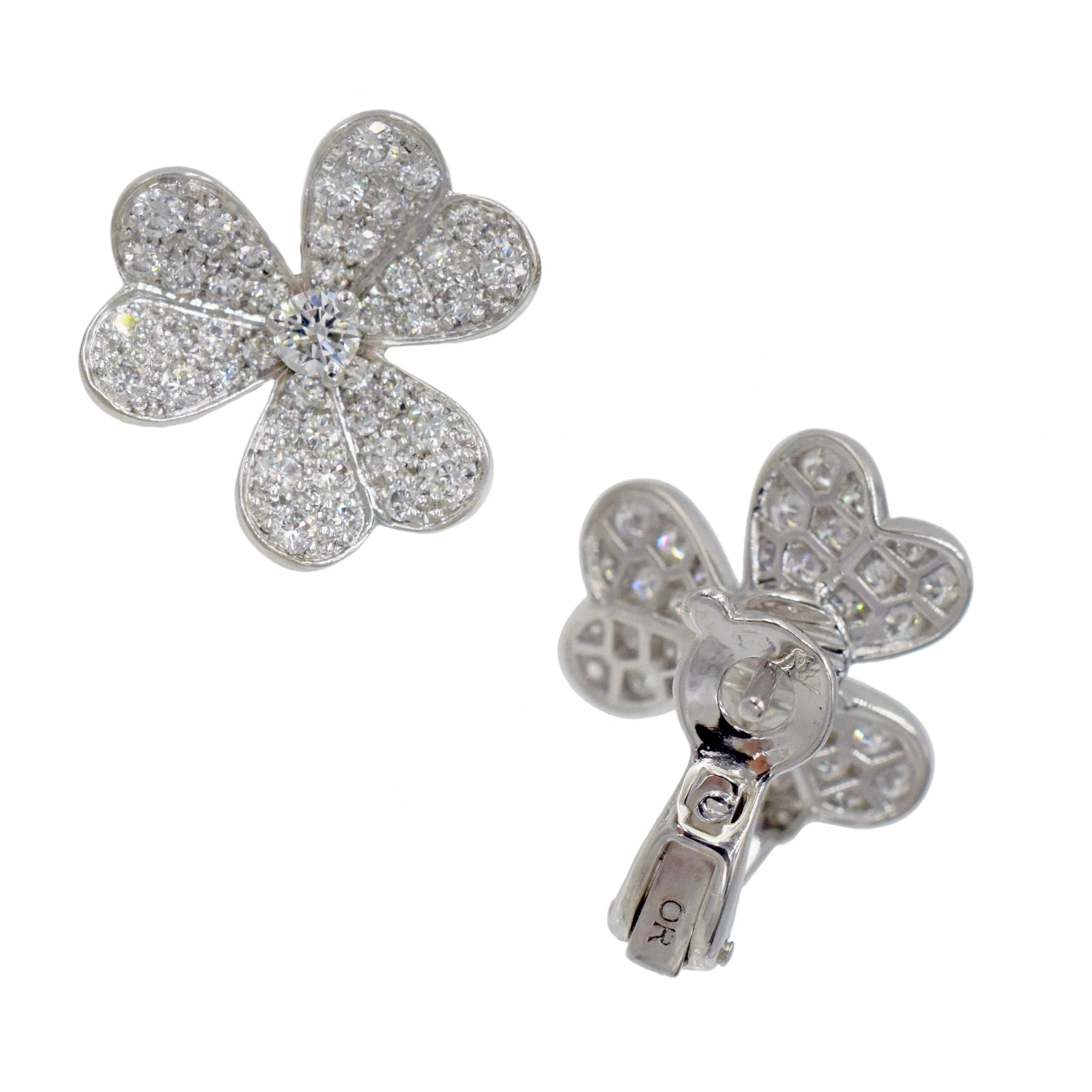 Van Cleef and Aprels Collar Frivole de Diamantes, Pulsera PendientesSet. en venta 8