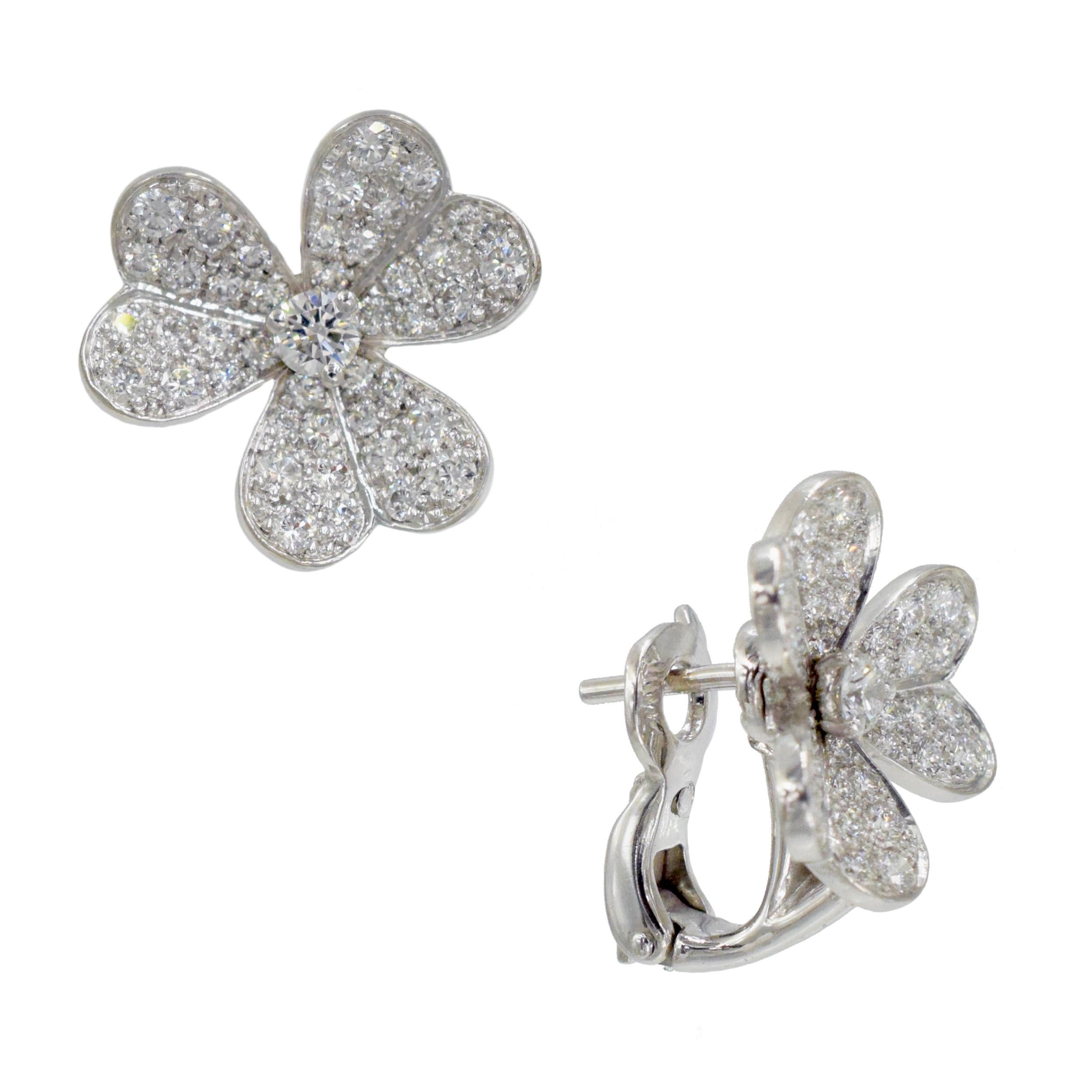 Van Cleef and Aprels Collar Frivole de Diamantes, Pulsera PendientesSet. en venta 10
