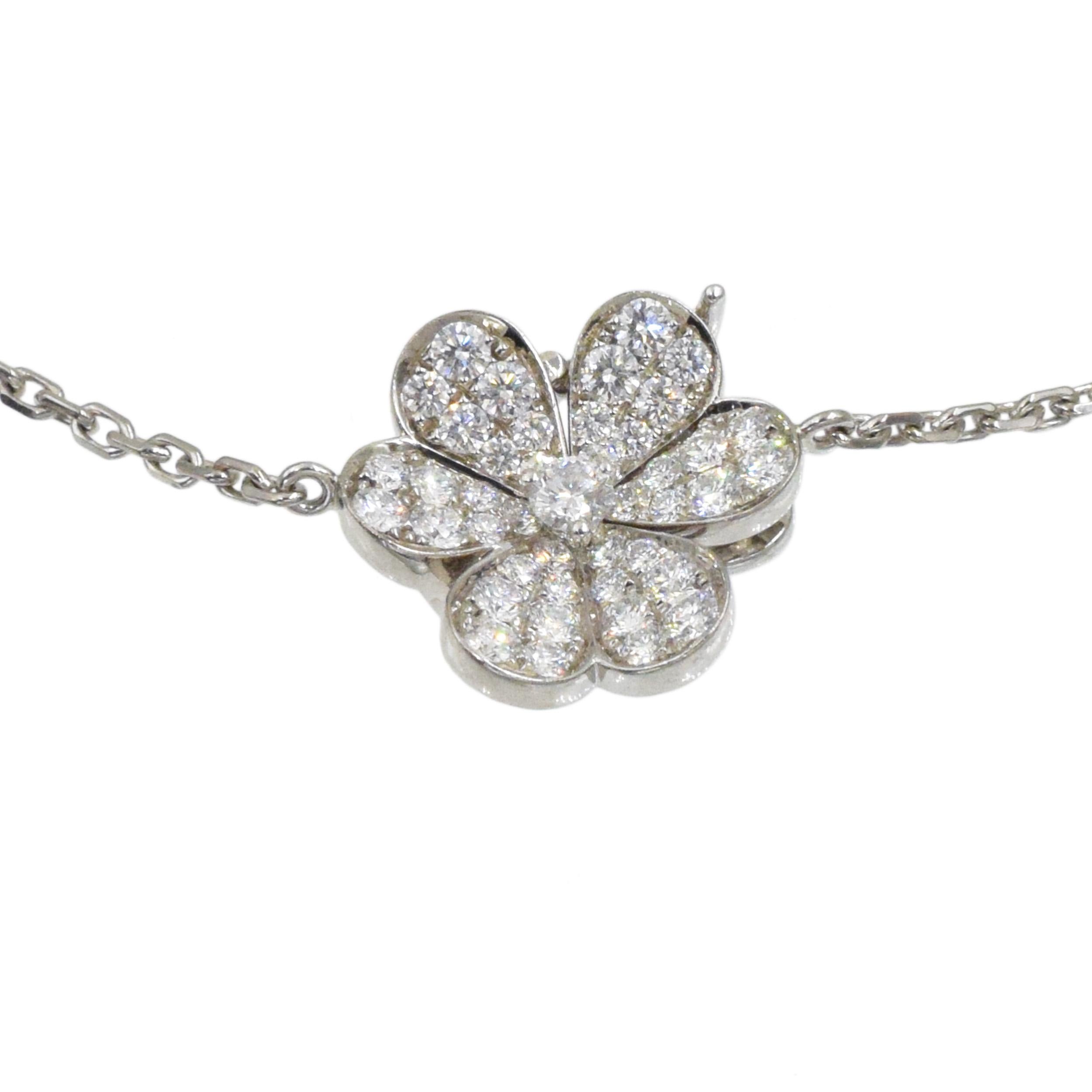 Van Cleef and Aprels Collar Frivole de Diamantes, Pulsera PendientesSet. en Excelente estado para la venta en New York, NY