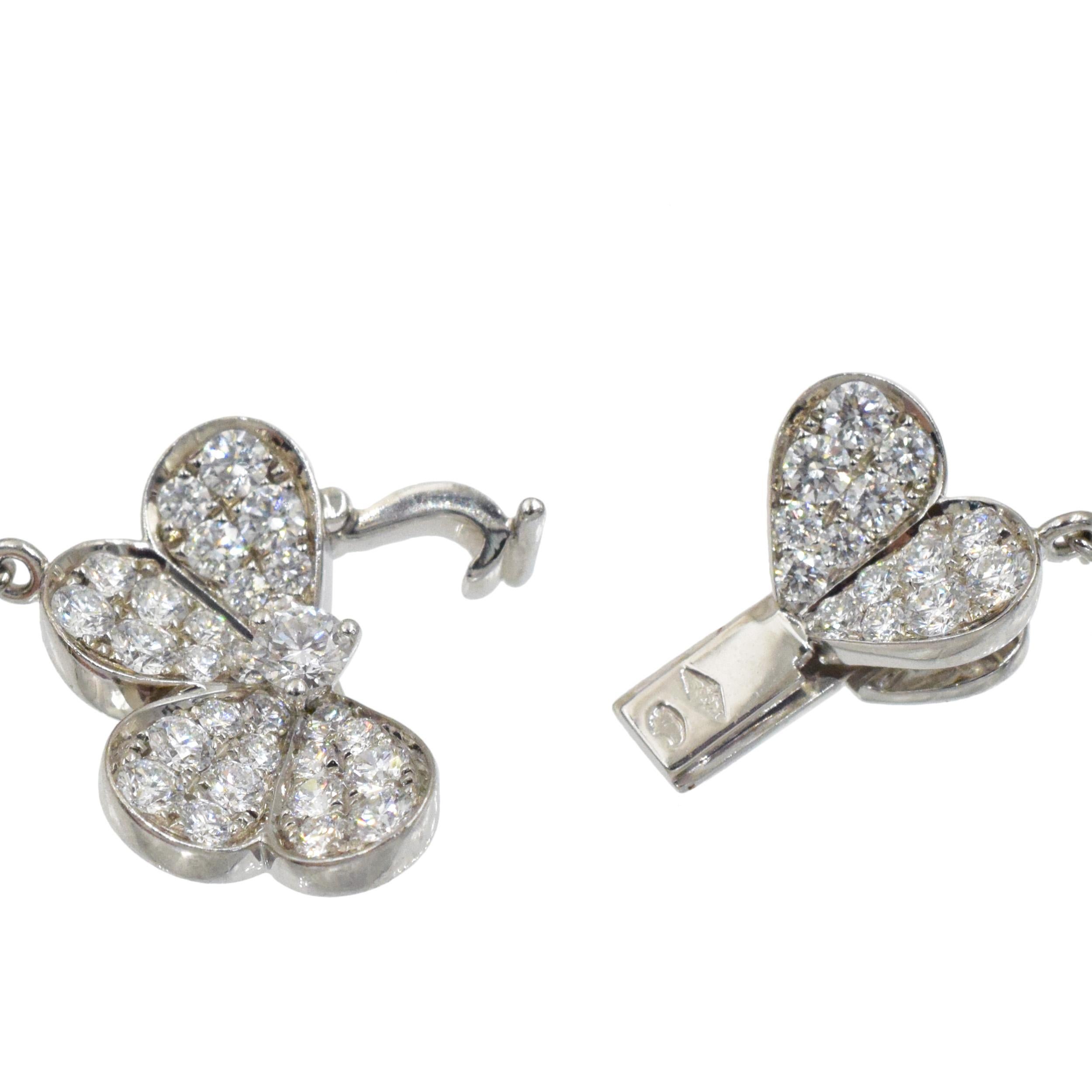 Van Cleef and Aprels Collar Frivole de Diamantes, Pulsera PendientesSet. en venta 1