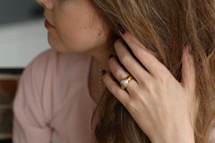 Van Cleef and Arpels Yellow Gold Heart Diamond Ring