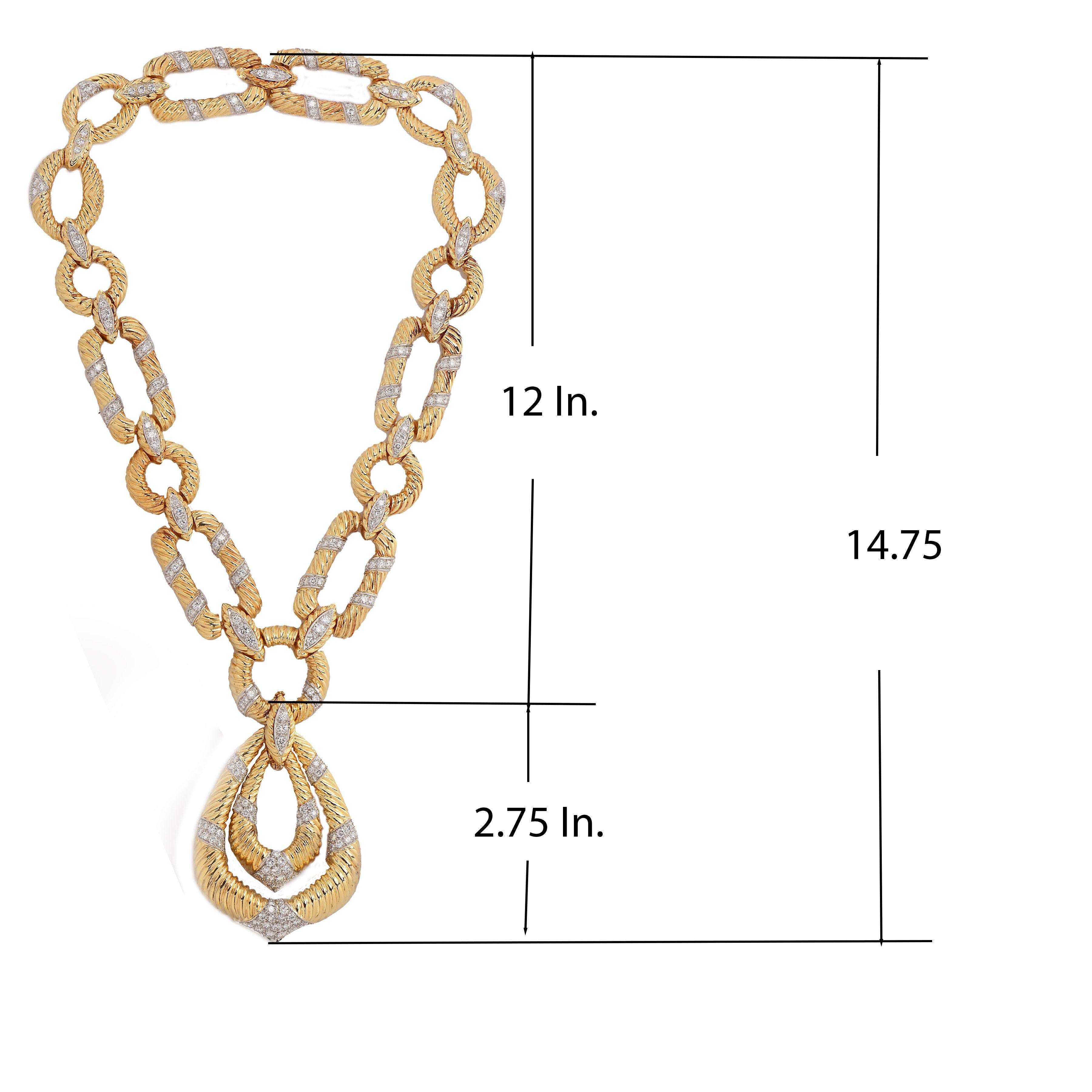 Van Cleef and Arpels, collier Sautoir en or et diamants 5