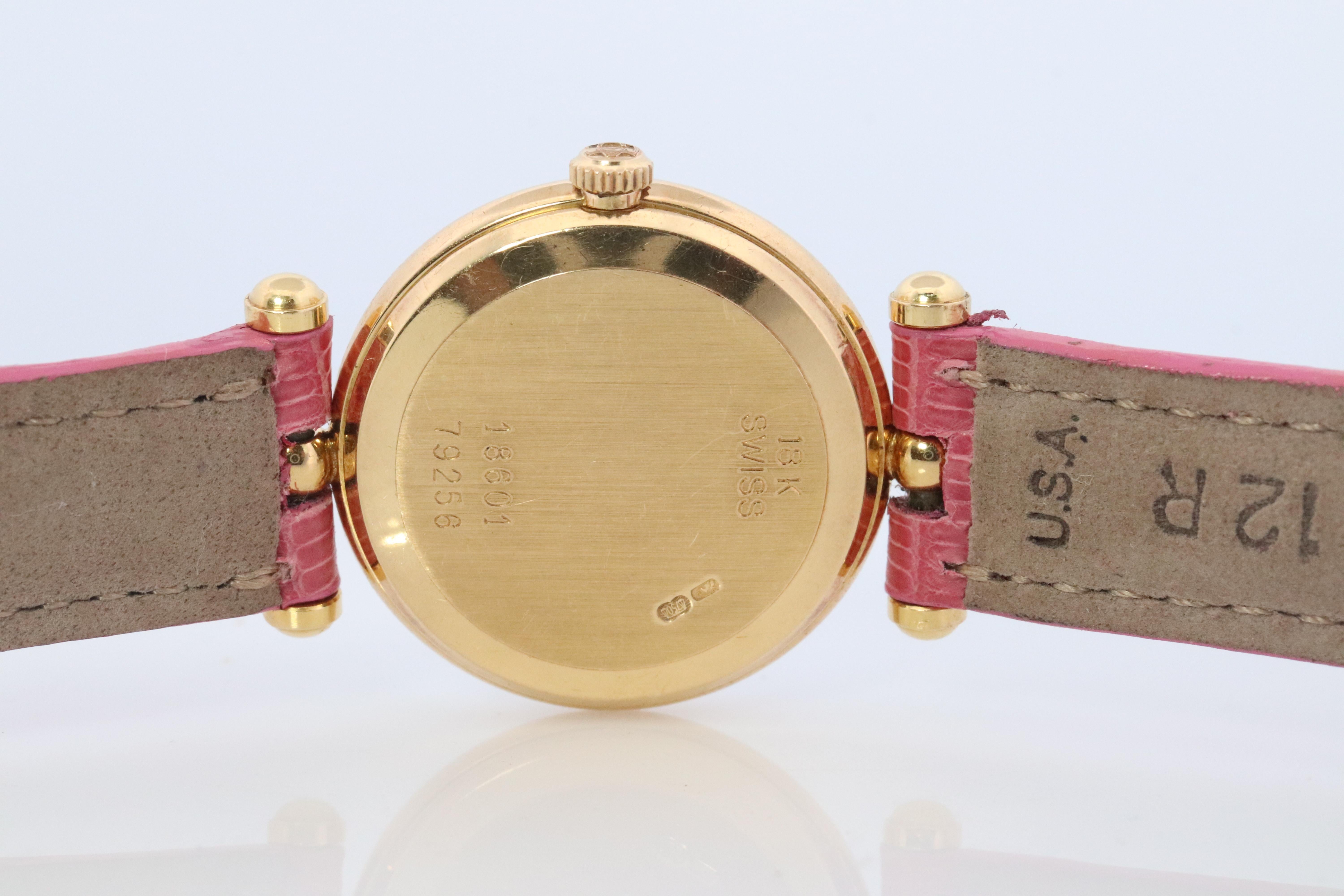 Van Cleef and Arpels 18601 watch. 18k Gold VCA Classique Ladies Watch. 3