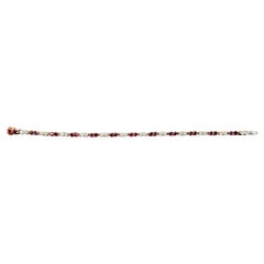 Van Cleef and Arpels 18k Ruby Diamond Diamond Bracelet