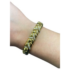 Van Cleef and Arpels, 18K Yellow Gold and Diamond Bracelet