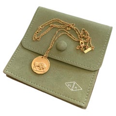 Van Cleef and Arpels 18K Yellow Gold Chain and Medal Arietis, 'Aries'