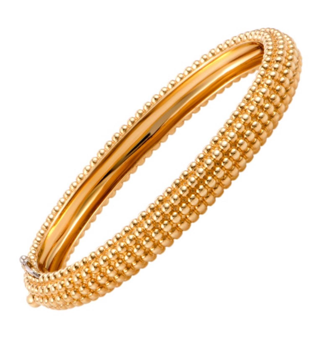 Van Cleef & Arpels Bracelet Perlee en or jaune 18k 5 rangs Taille moyenne en vente 6