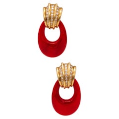 Andre Van Cleef und Arpels 1970 Andre Vassort Türknopf aus 18 Karat Gold mit 2,26 Karat Diamanten