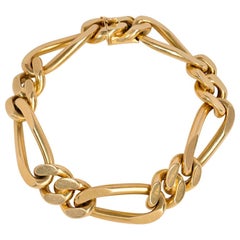 Vintage Van Cleef & Arpels 1970s Gold Cuban Link Bracelet