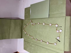 Van Cleef and Arpels 20 motif Alhambra gold and mother of pearl necklace