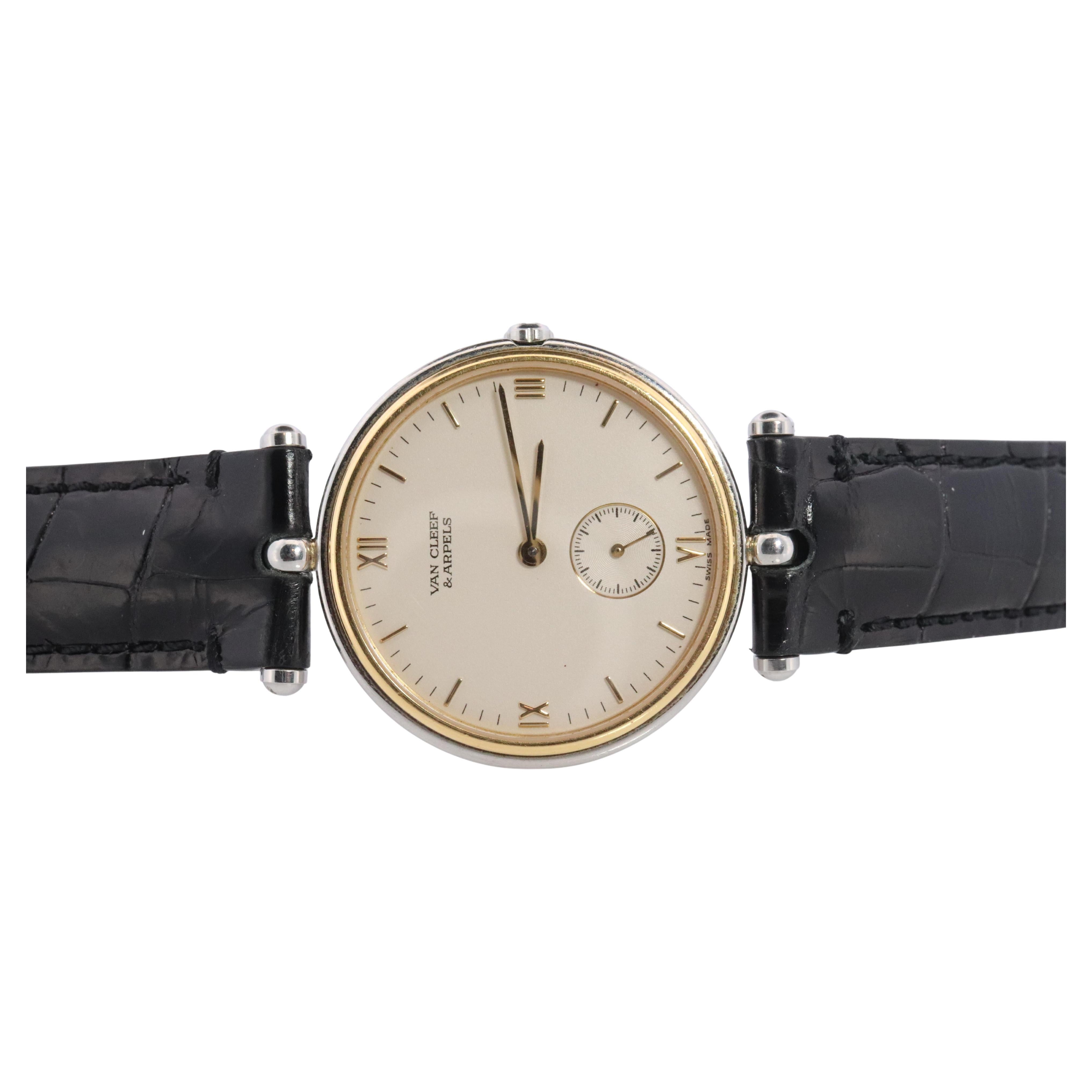 Orologio Van Cleef & Arpels 415 104. Orologio La Collection'S 18k SS rotondo 32mm