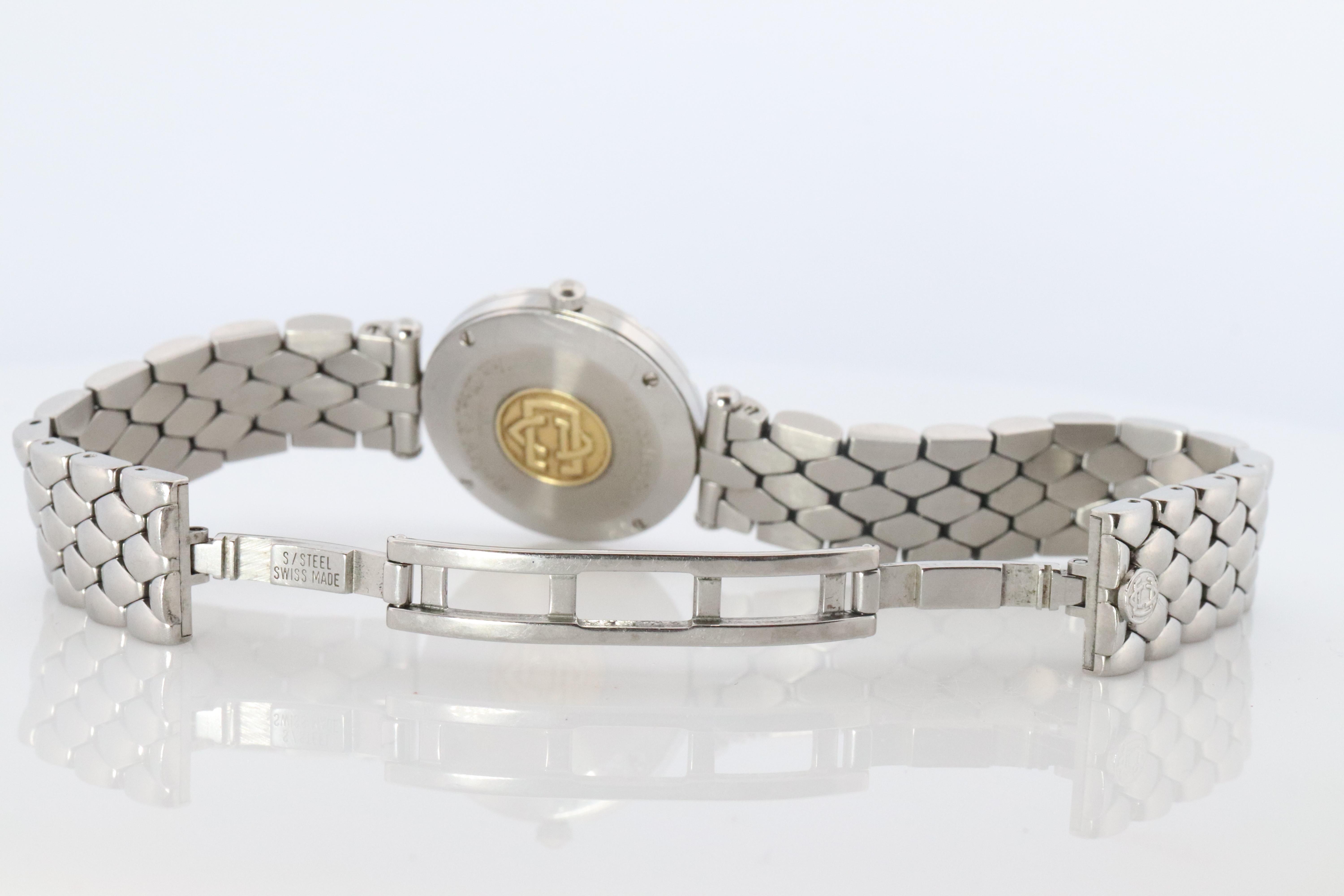 Montre Van Cleef & Arpels 53607 HHS. La Collection S S 18k Montre ronde 25mm Bon état - En vente à Port Charlotte, FL