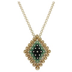 Used Van Cleef and Arpels Bouton d'or pendant and detachable clip