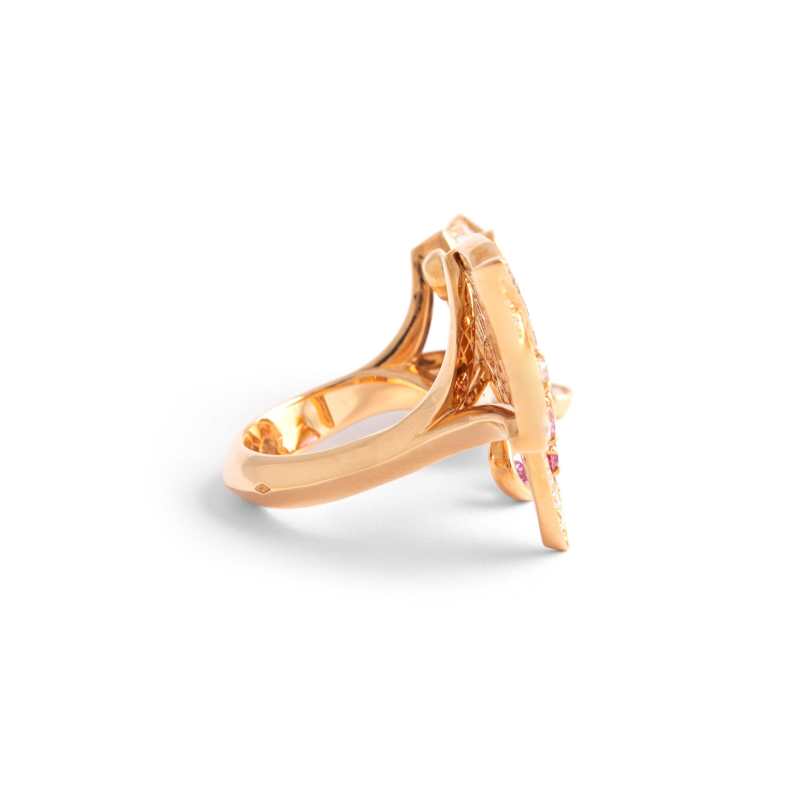 Van Cleef and Arpels Cerfs-Volants Diamond Gold 18K Ring 2