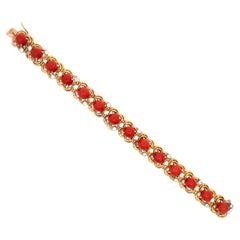 Van Cleef & Arpels Bracelet en corail et diamants