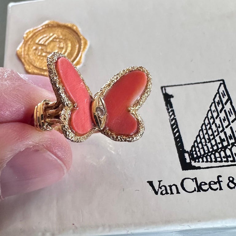 Bague papillon van cleef deals