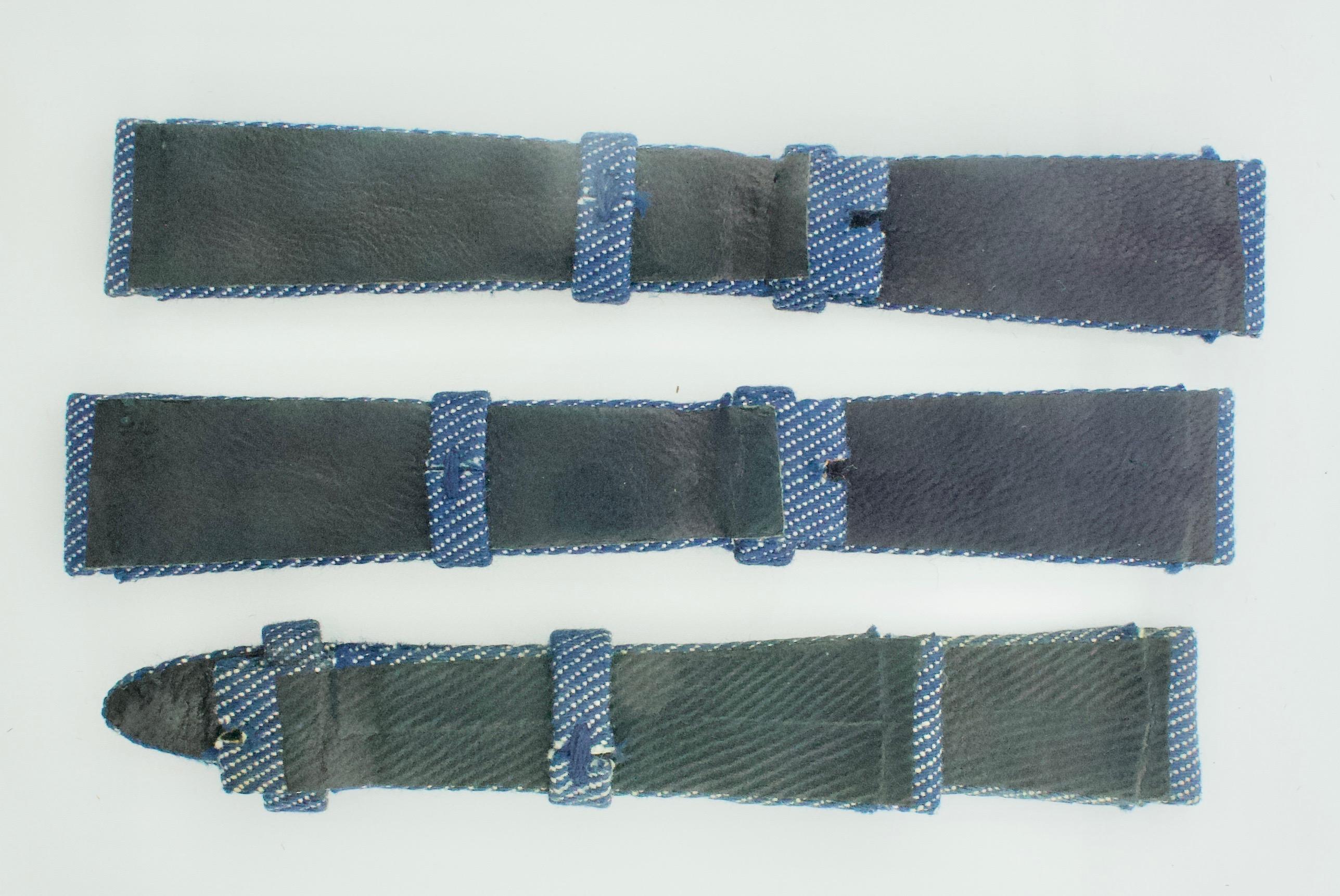 Van Cleef & Arpels Montre Denim en acier inoxydable avec 3 bracelets et pochettes supplémentaires en vente 1