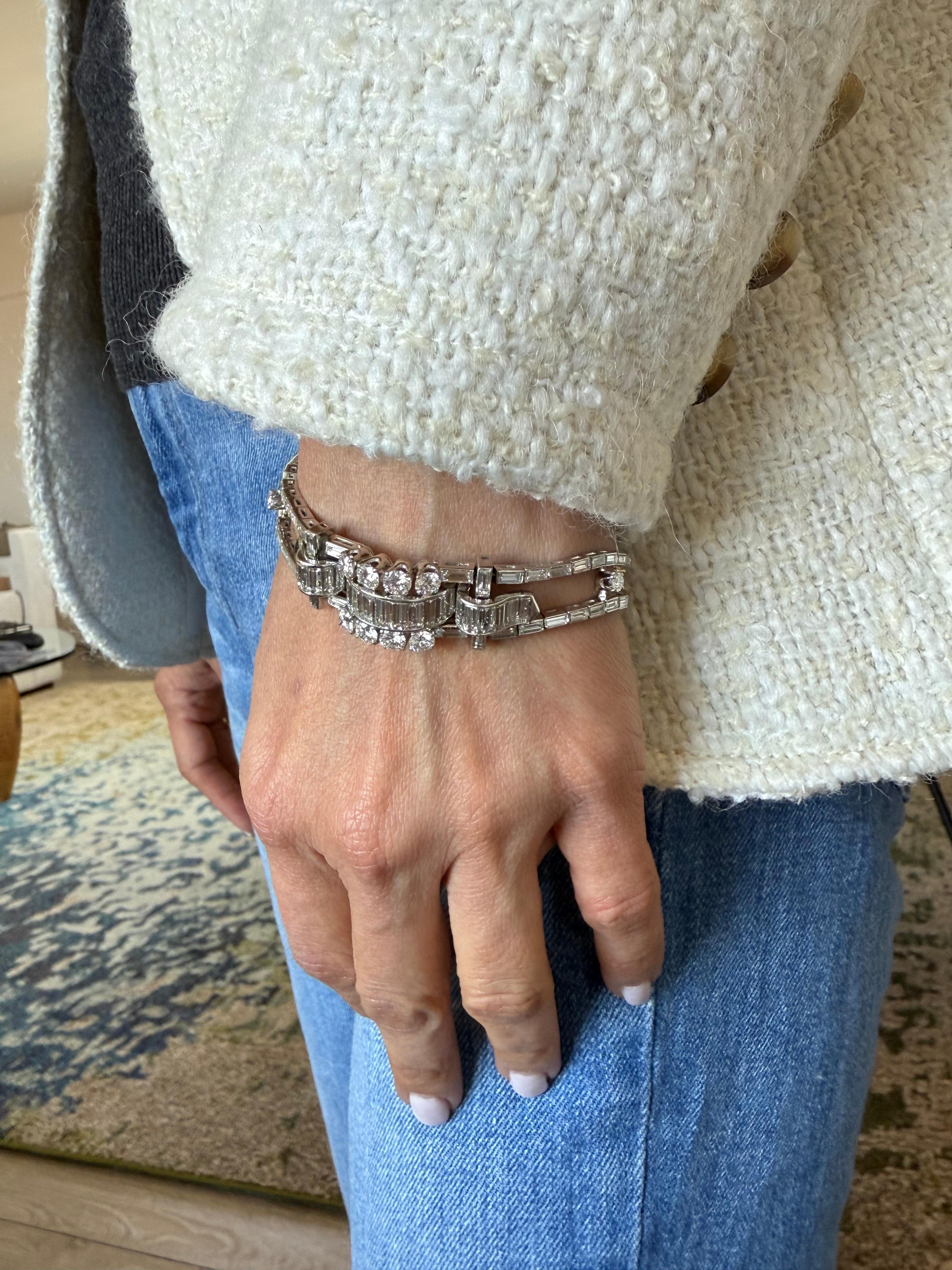 Van Cleef and Arpels Diamond Bracelet French For Sale 7
