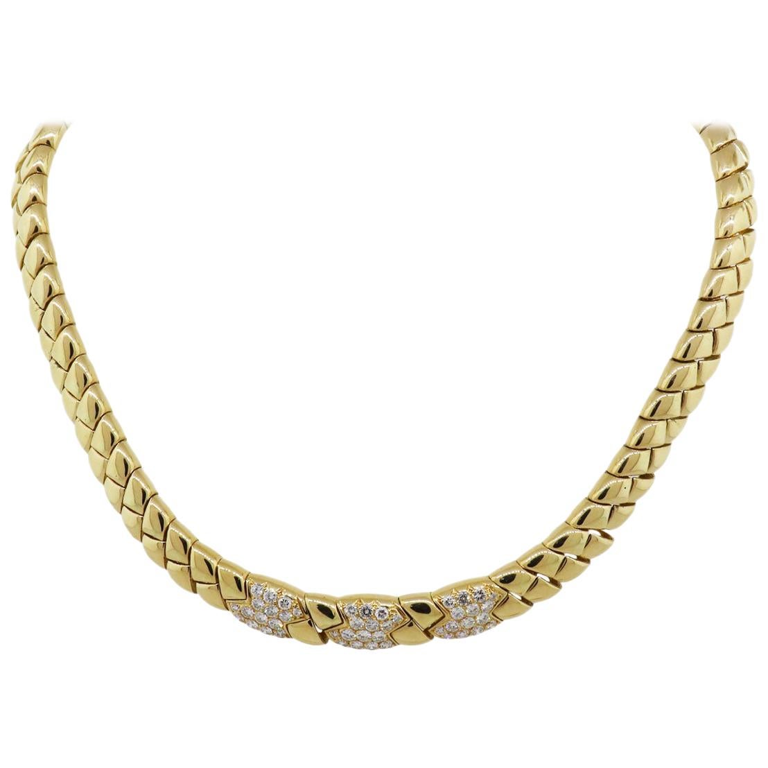 Van Cleef & Arpels Diamond Choker Necklace