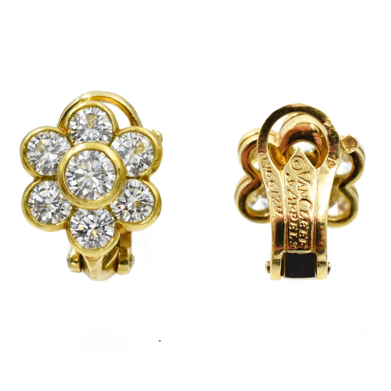 Women's Van Cleef & Arpels Diamond Cluster Earrings