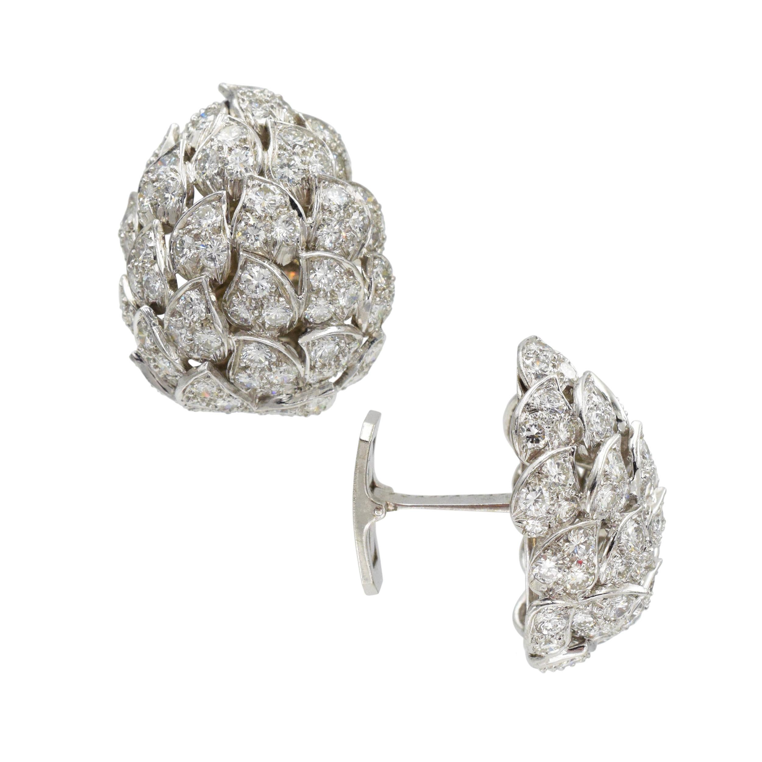 Van Cleef and Arpels Diamond Cufflinks  1