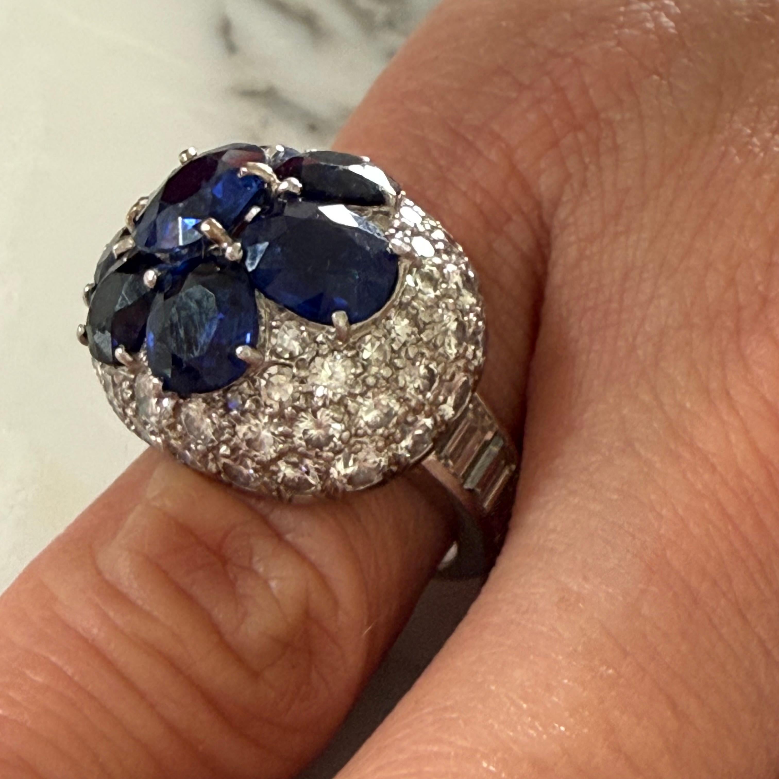 Van Cleef & Arpels Sapphire & Diamond Ring For Sale 2