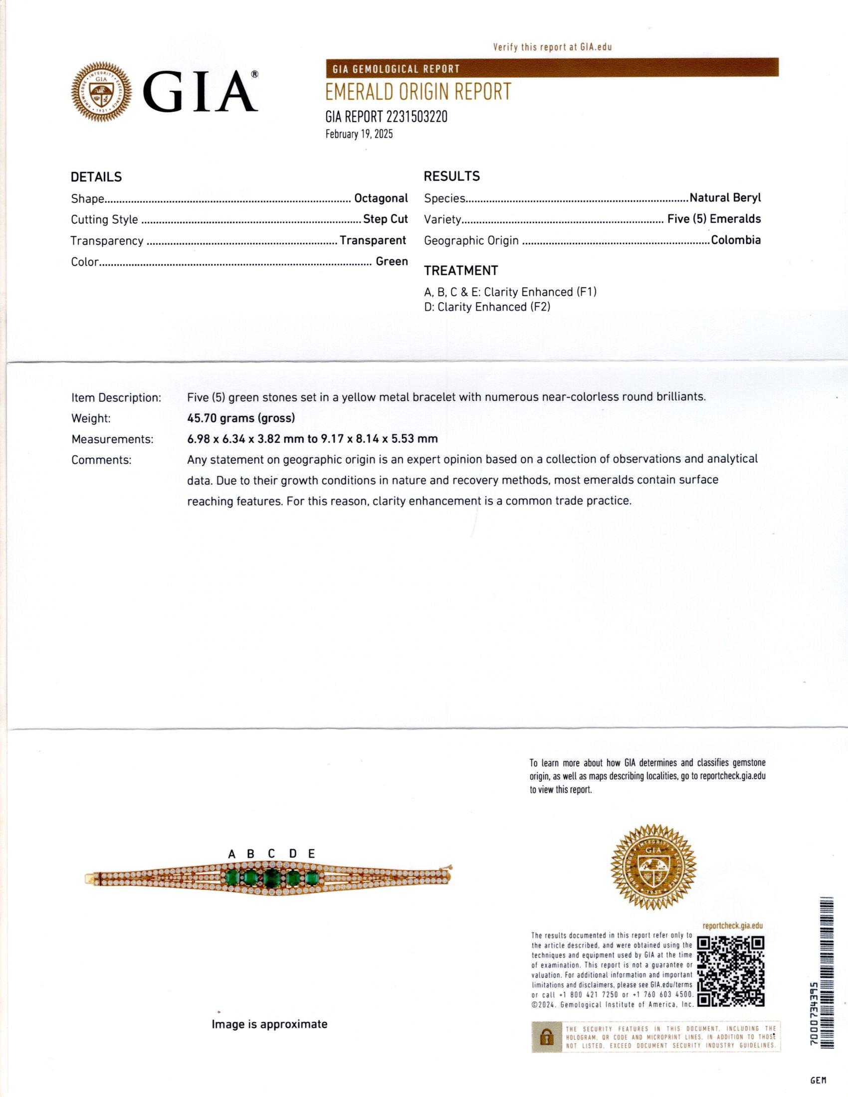 Van Cleef & Arpels Smaragd- und Diamantarmband im Angebot 7