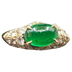 Van Cleef and Arpels Emerald Diamond Stacking Band