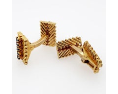 Van Cleef & Arpels Gold Sapphire Cufflinks