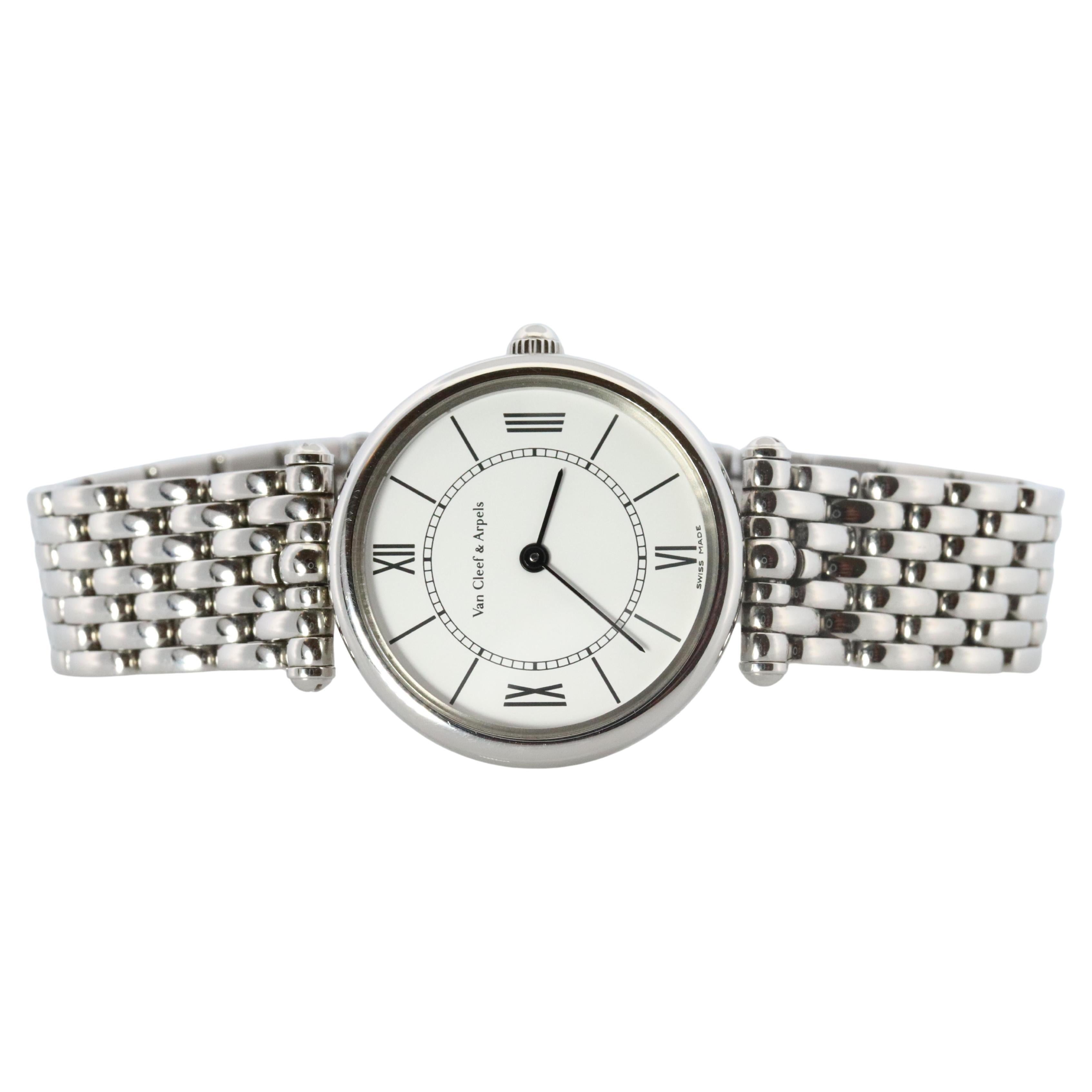 Van Cleef & Arpels HH4584 Uhr. La Collection SS Runde 25mm Uhr