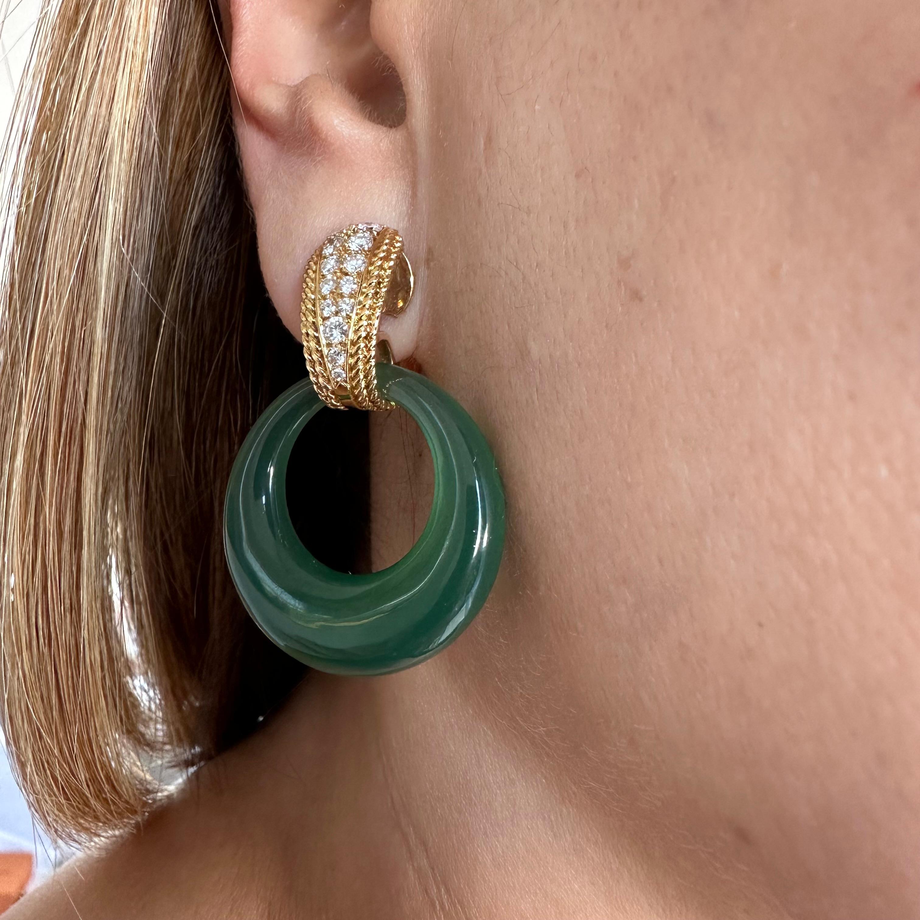 Van Cleef and Arpels Hoop Diamond Earring 3