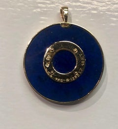 Van Cleef and Arpels JE TE PORTERAI BONHEUR Lapis Lazuli Charm Four Leaf Clover