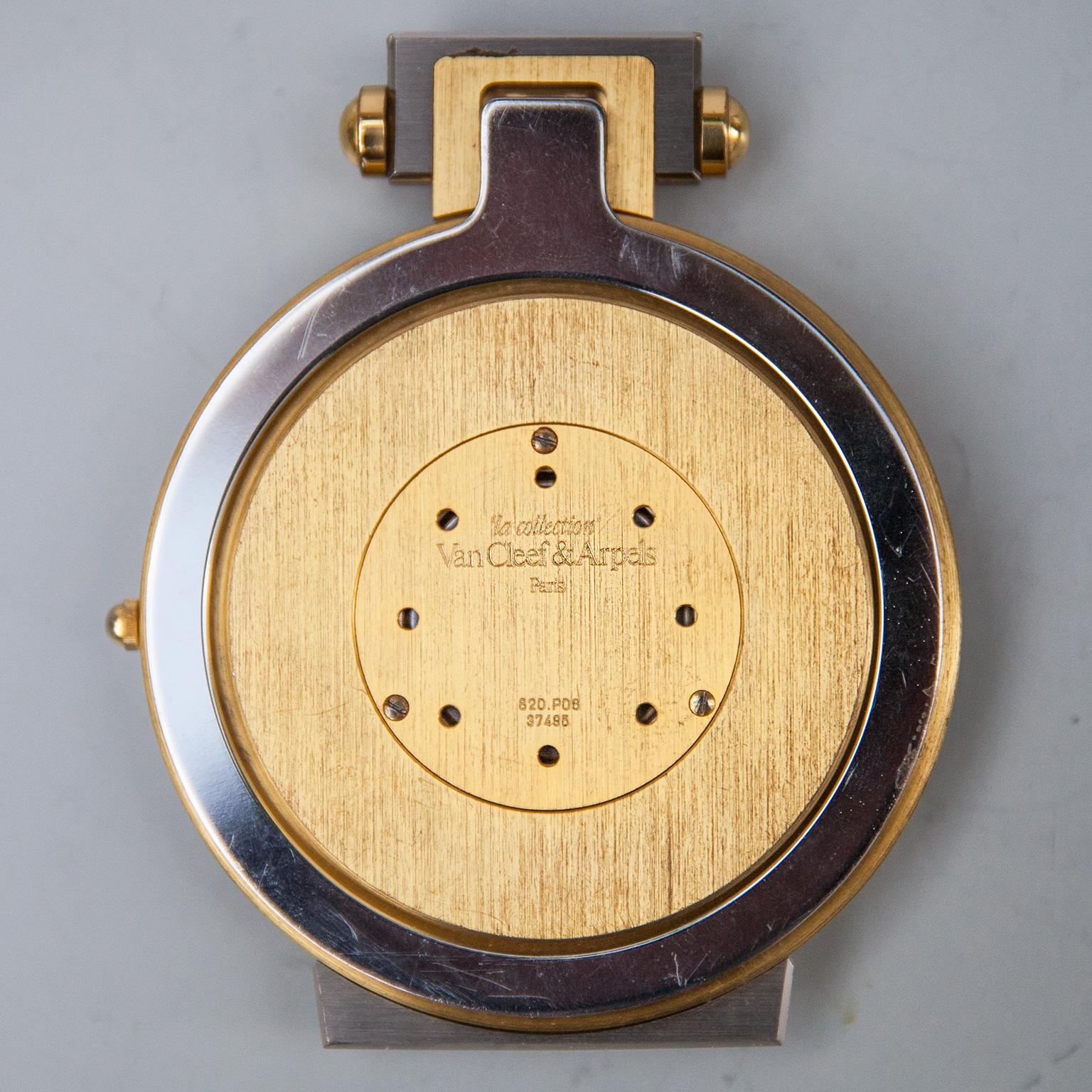 Or Van Cleef And Arpels, horloge de voyage La Collection, années 1990