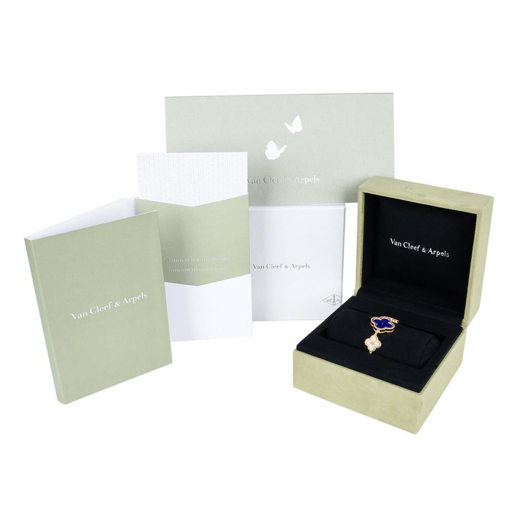 Van Cleef & Arpels Lapis Lazuli / Diamond Sweet Alhambra Watch Limited New 3