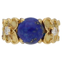 Van Cleef & Arpels Lapis Lazuli and Diamond Ring, circa 1970