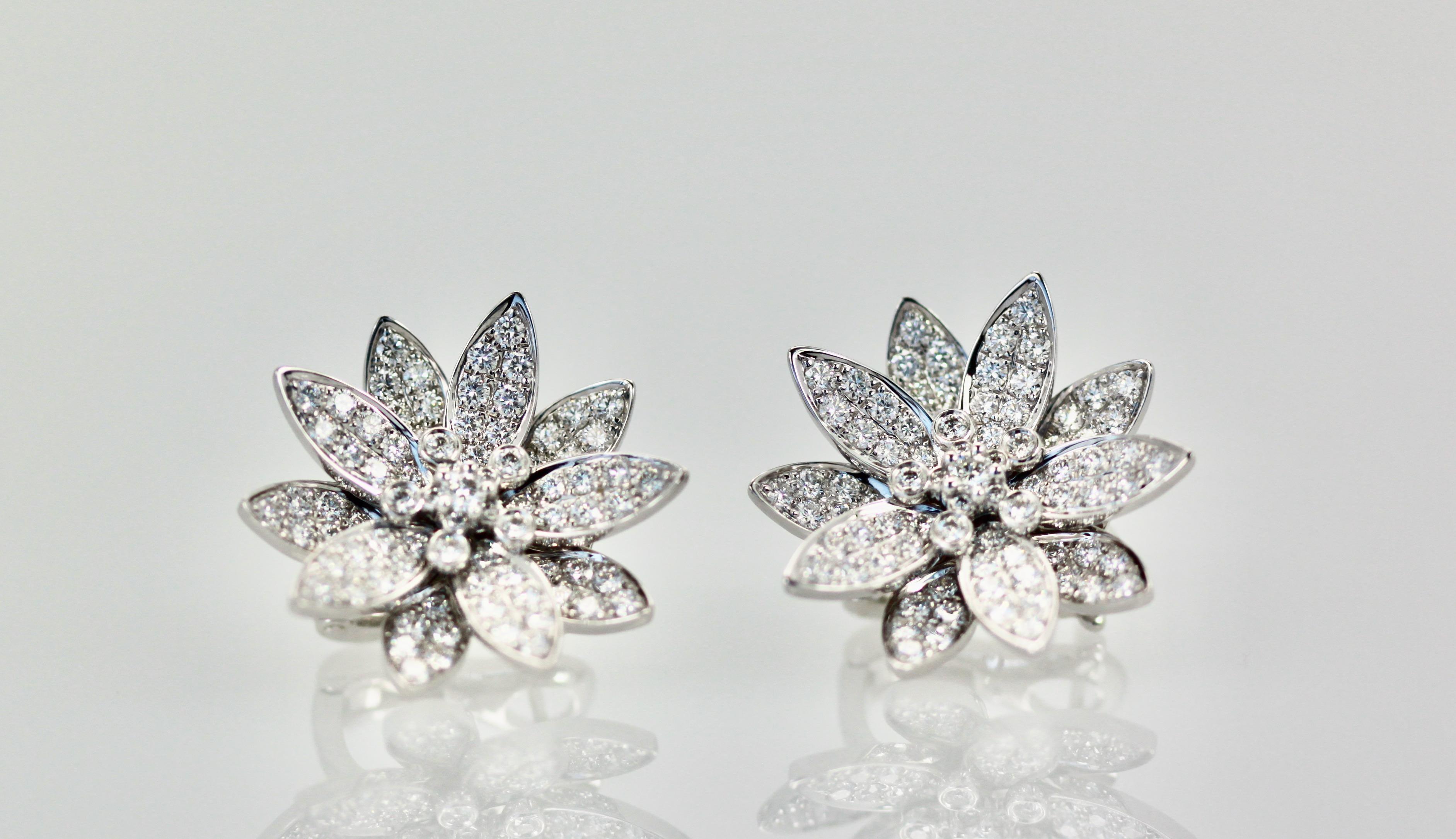 Van Cleef & Arpels Lotus Earrings 2