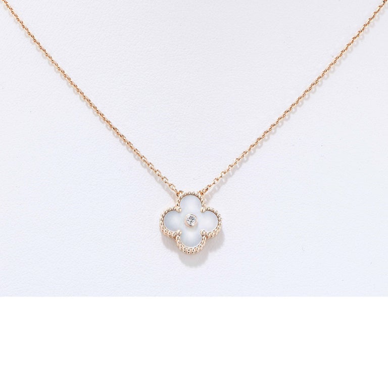 Van Cleef and Arpels Limited Edition Alhambra Perlmutt und Dia