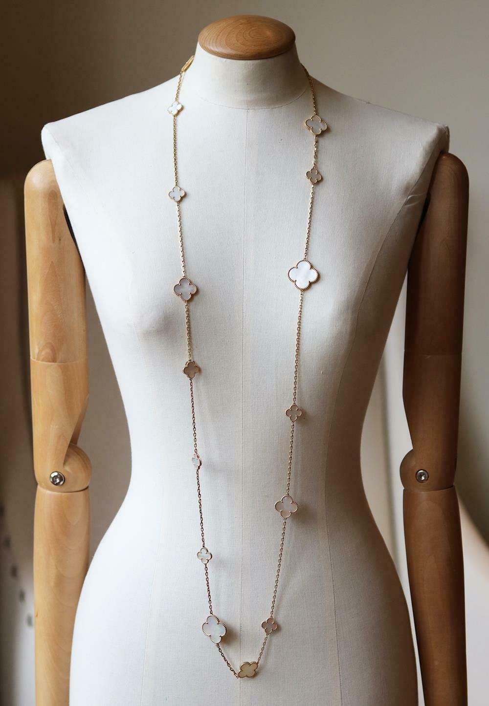 sweet alhambra long necklace 16 motifs
