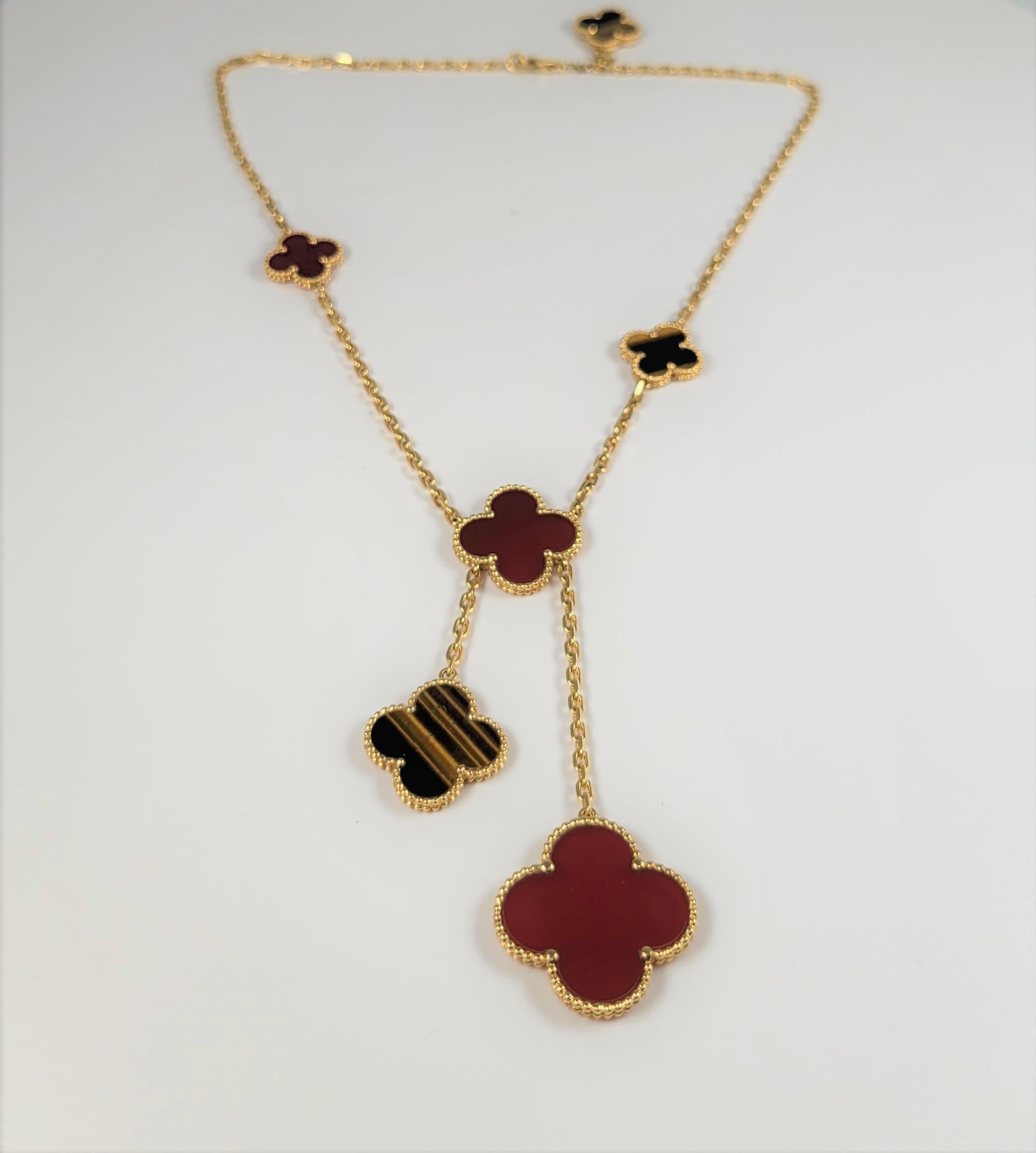 Van Cleef and Arpels Magic Alhambra Necklace with 6 Motifs 1
