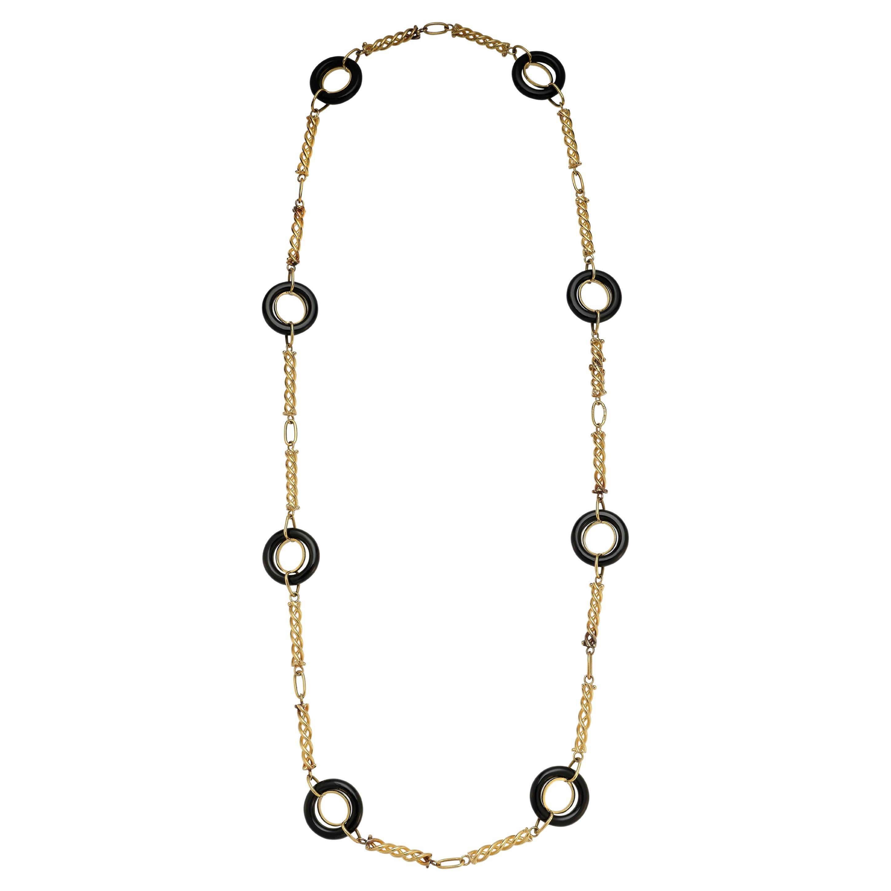 Van Cleef and Arpels, A Lapis Lazuli and Gold Eagle Pendant Necklace