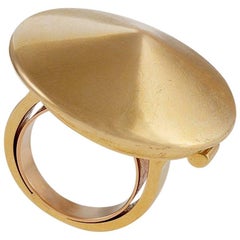 Van Cleef and Arpels Paris 1980s Gold "Chapeau Chinois" Ring