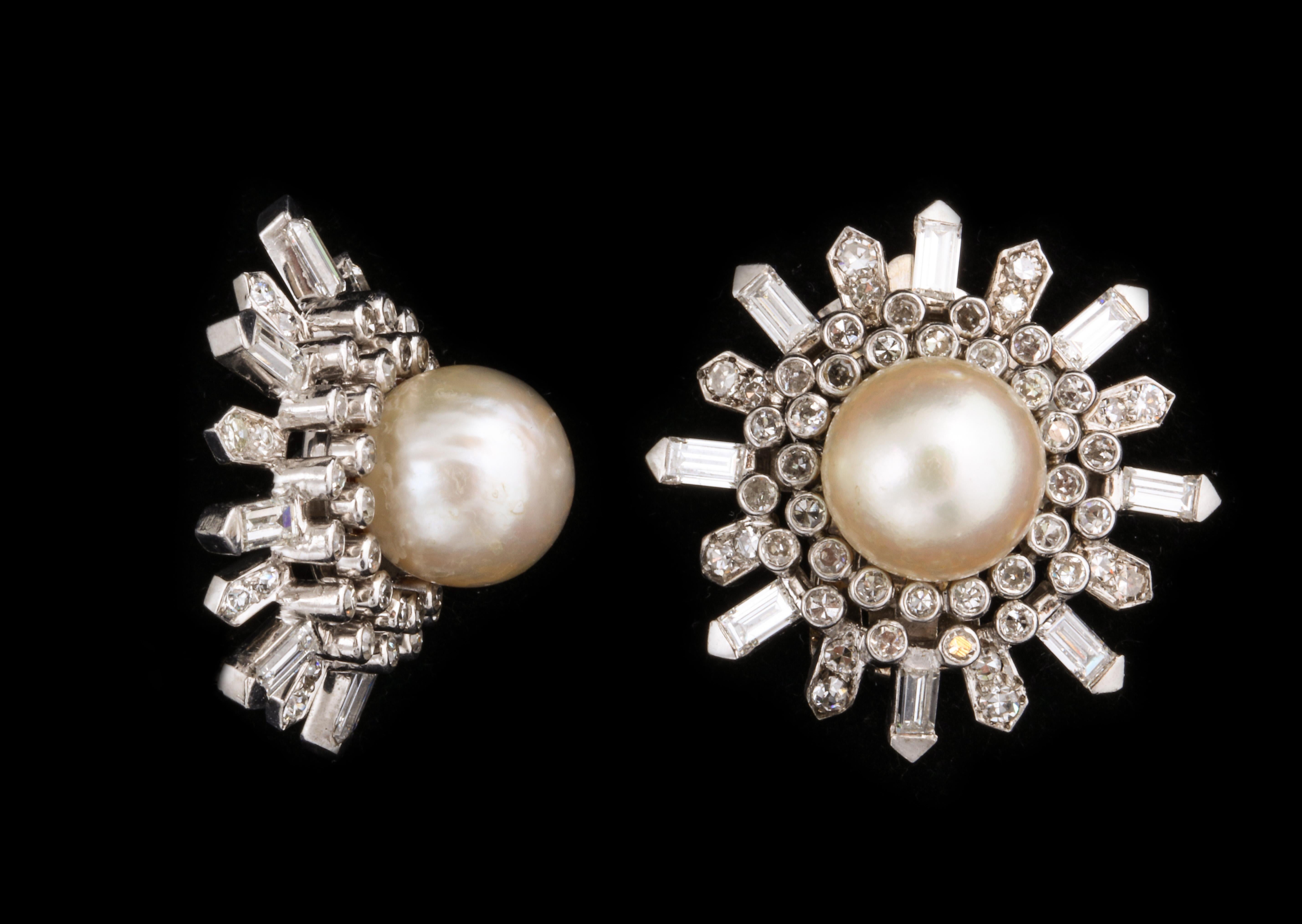 Round Cut Van Cleef & Arpels Pearl Earrings For Sale
