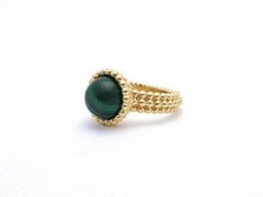Van Cleef & Arpels Perlee Couleurs Malachite Ring 18 Karat Gold