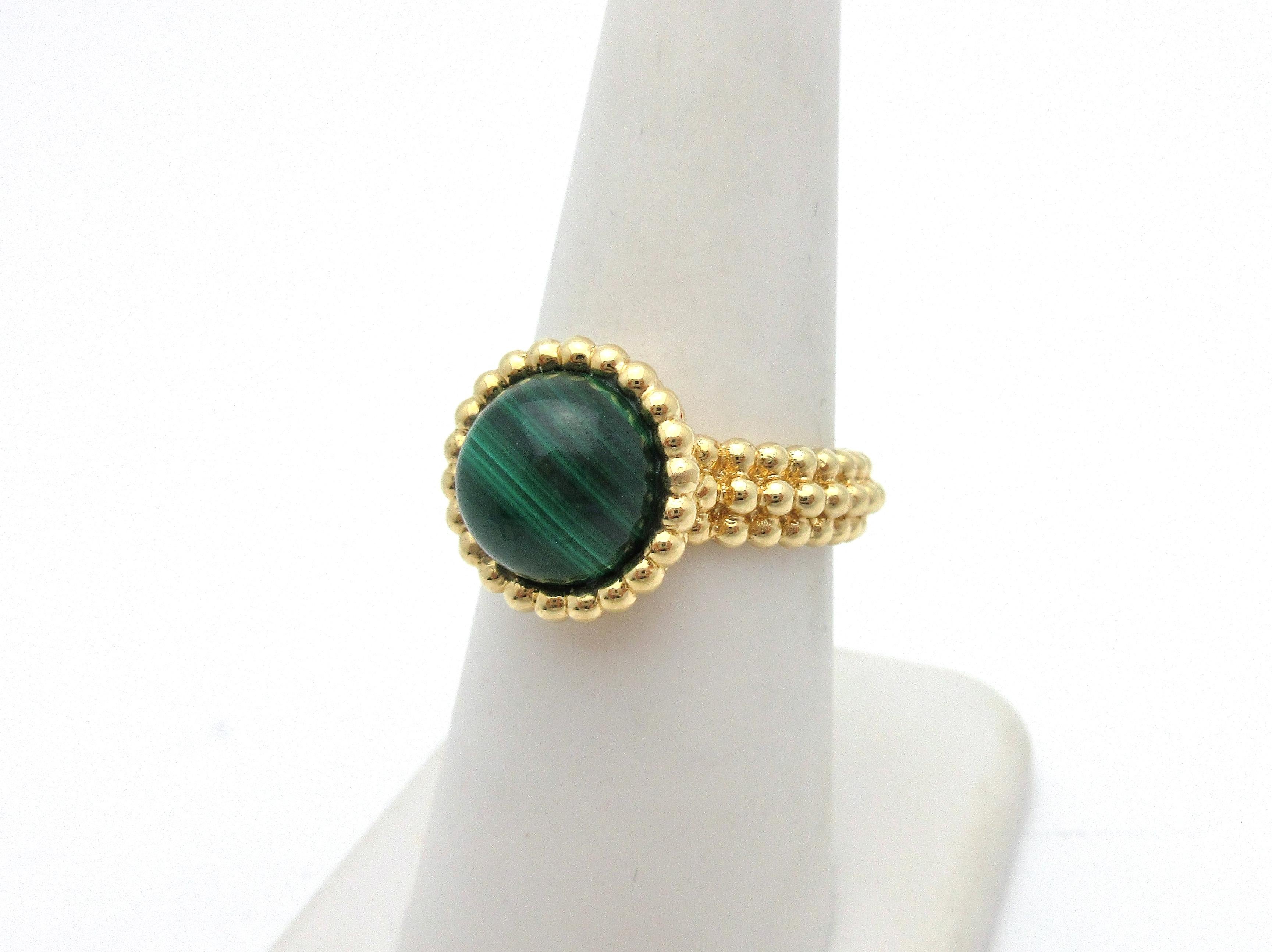 van cleef malachite ring