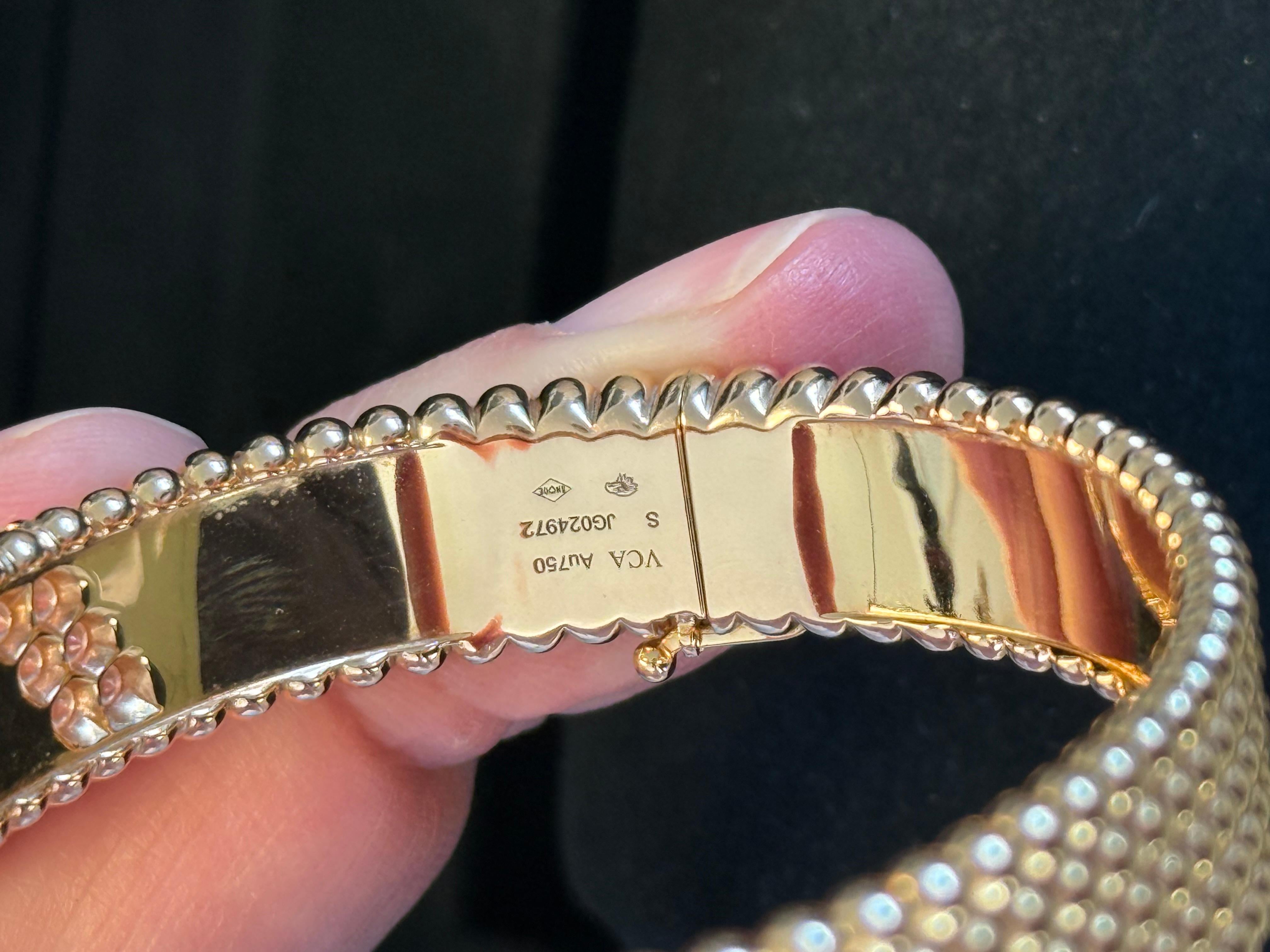 Van Cleef & Arpels Bracelet à diamants Perlee en vente 1